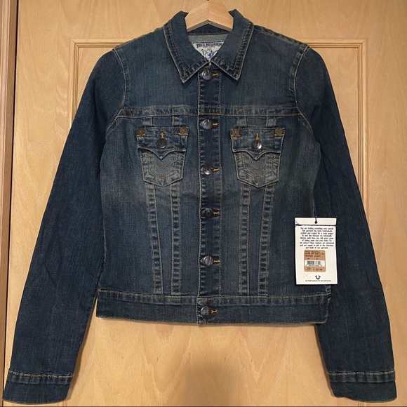 Brand New TRUE RELIGION Trucker Denim Jacket - Picture 1 of 9